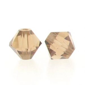 5301/5328 - 3mm Swarovski Bicone Crystal Bead - Light Smoke Topaz 5301/5328 - 3mm Swarovski Bicone Crystal Bead - Light Smoke Topaz