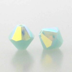 5301/5328 - 3mm Swarovski Bicone Crystal Bead - Mint Alabaster AB 5301/5328 - 3mm Swarovski Bicone Crystal Bead - Mint Alabaster AB