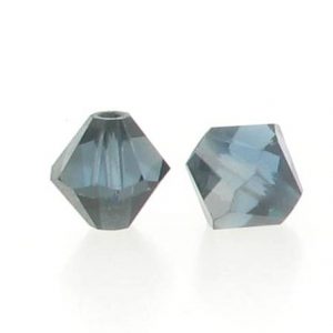 5301/5328 - 3mm Swarovski Bicone Crystal Bead - Montana Satin 5301/5328 - 3mm Swarovski Bicone Crystal Bead - Montana Satin