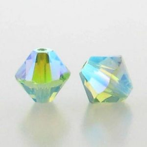 5301/5328 - 3mm Swarovski Bicone Crystal Bead - Peridot AB2X
