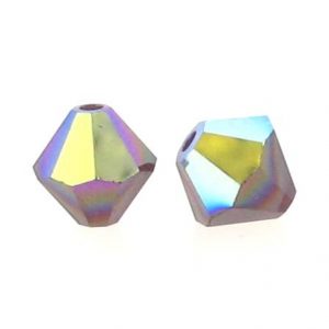 5301/5328 - 3mm Swarovski Bicone Crystal Bead - Siam AB 5301/5328 - 3mm Swarovski Bicone Crystal Bead - Siam AB
