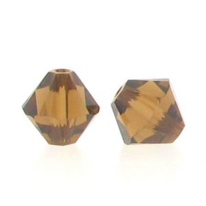 5301/5328 - 3mm Swarovski Bicone Crystal Bead - Smoked Topaz 5301/5328 - 3mm Swarovski Bicone Crystal Bead - Smoked Topaz