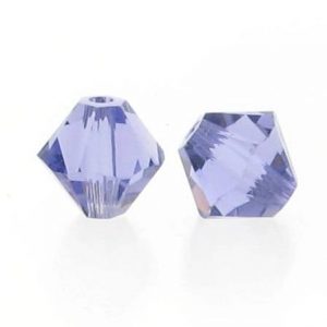 5301/5328 - 3mm Swarovski Bicone Crystal Bead - Tanzanite 5301/5328 - 3mm Swarovski Bicone Crystal Bead - Tanzanite