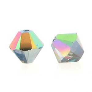 5301/5328 - 3mm Swarovski Bicone Crystal Bead - Vitrail Medium 5301/5328 - 3mm Swarovski Bicone Crystal Bead - Vitrail Medium