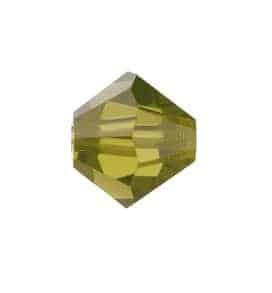 5301/5328 - 5mm Swarovski Bicone Crystal Bead - Khaki 5301/5328 - 5mm Swarovski Bicone Crystal Bead - Khaki