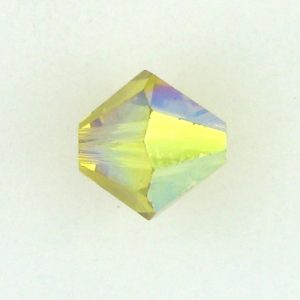 5301/5328 - 4mm Swarovski Bicone Bead - Lime AB 5301/5328 - 4mm Swarovski Bicone Bead - Lime AB