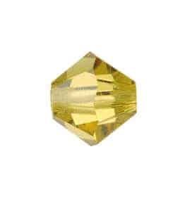 5301/5328 - 5mm Swarovski Bicone Crystal Bead - Lime 5301/5328 - 5mm Swarovski Bicone Crystal Bead - Lime