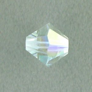 5301/5328 - 5mm Swarovski Bicone Crystal Bead - Light Azore AB 5301/5328 - 5mm Swarovski Bicone Crystal Bead - Light Azore AB
