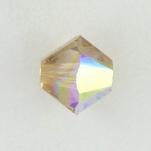 5301/5328 - 4mm Swarovski Bicone Bead - Light Col. Topaz AB 5301/5328 - 4mm Swarovski Bicone Bead - Light Col. Topaz AB