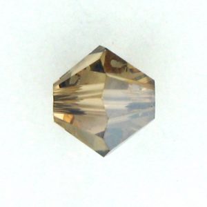 5301 - 4mm Swarovski Bicone Bead - Light Colo. Topaz Satin 5301 - 4mm Swarovski Bicone Bead - Light Colo. Topaz Satin