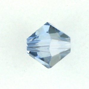5328 - 4mm Swarovski Bicone Bead - Light Sapphire Satin 5328 - 4mm Swarovski Bicone Bead - Light Sapphire Satin