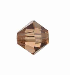 5301/5328 - 5mm Swarovski Bicone Crystal Bead - Light Smoke Topaz 5301/5328 - 5mm Swarovski Bicone Crystal Bead - Light Smoke Topaz