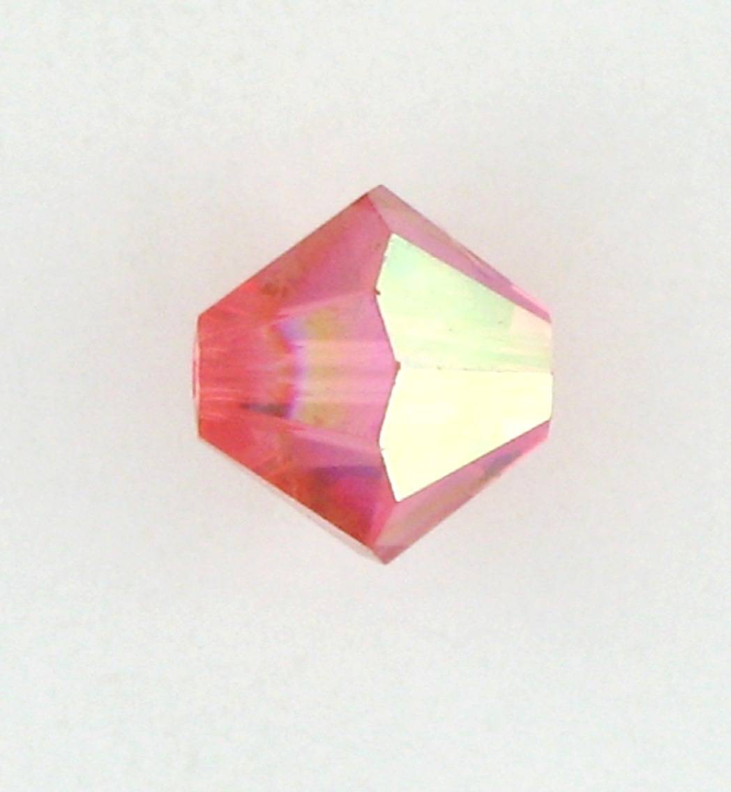 5301/5328 - 5mm Swarovski Bicone Crystal Bead - Padpardascha AB 5301/5328 - 5mm Swarovski Bicone Crystal Bead - Padpardascha AB