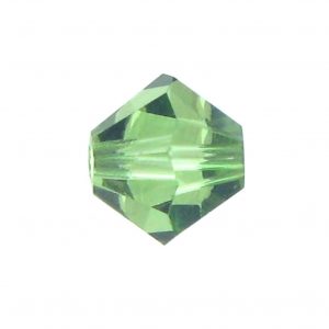 5301 - 4mm Swarovski Bicone Bead - Peridot Satin 5301 - 4mm Swarovski Bicone Bead - Peridot Satin