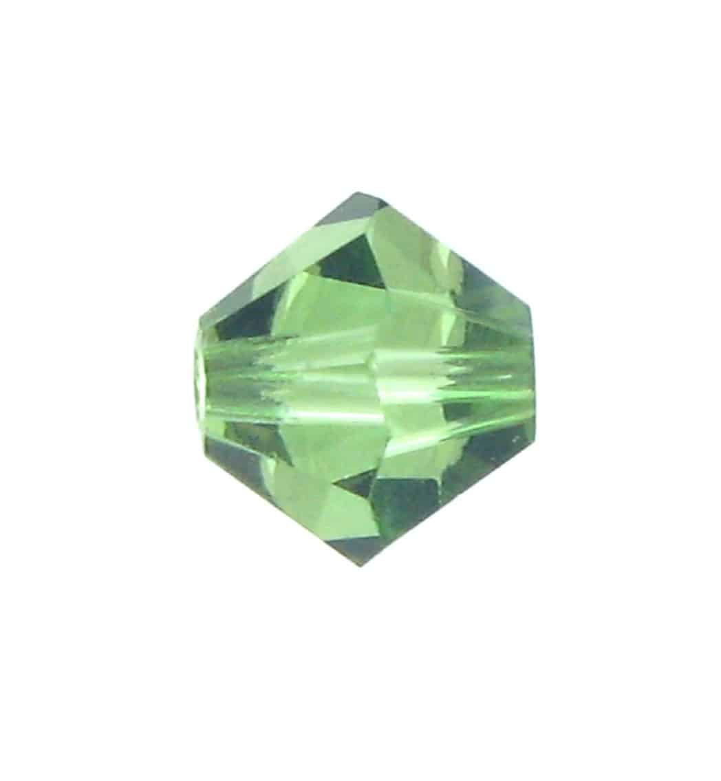 5301 - 4mm Swarovski Bicone Bead - Peridot Satin 5301 - 4mm Swarovski Bicone Bead - Peridot Satin