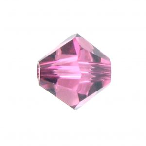 5301 - 4mm Swarovski Bicone Bead - Rose Satin 5301 - 4mm Swarovski Bicone Bead - Rose Satin