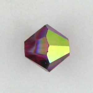 5301/5328 - 4mm Swarovski Bicone Bead - Ruby AB 5301/5328 - 4mm Swarovski Bicone Bead - Ruby AB