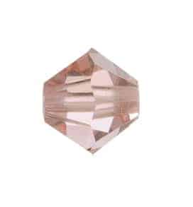 5301/5328 - 5mm Swarovski Bicone Crystal Bead - Vintage Rose 5301/5328 - 5mm Swarovski Bicone Crystal Bead - Vintage Rose
