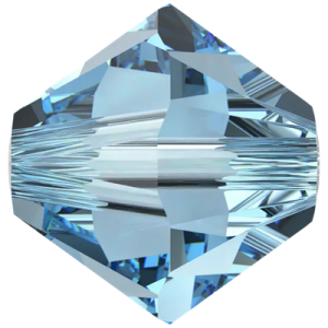 5301/5328 - 5mm Swarovski Bicone Crystal Bead - Aquamarine 5301/5328 - 5mm Swarovski Bicone Crystal Bead - Aquamarine