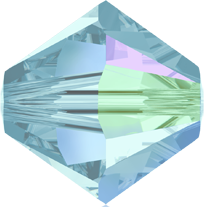 5301/5328 - 4mm Swarovski Bicone Bead - Aquamarine AB 5301/5328 - 4mm Swarovski Bicone Bead - Aquamarine AB