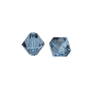 5301 - 4mm Swarovski Bicone Bead - Aquamarine Satin