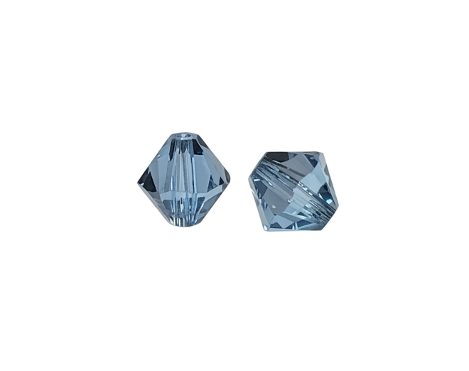 5301 - 4mm Swarovski Bicone Bead - Aquamarine Satin 5301 - 4mm Swarovski Bicone Bead - Aquamarine Satin