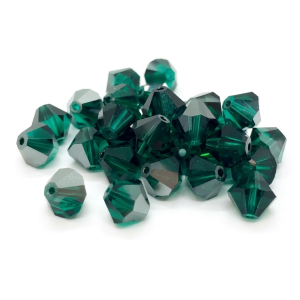 5301 - 4mm Swarovski Bicone Bead - Emerald Satin