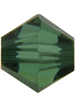 5301/5328 - 3mm Swarovski Bicone Crystal Bead - Green Turmaline 5301/5328 - 3mm Swarovski Bicone Crystal Bead - Green Turmaline