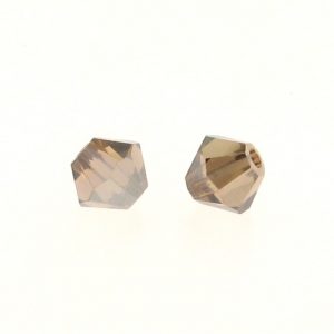5301 - 4mm Swarovski Bicone Bead - Light Smoke Topaz Satin 5301 - 4mm Swarovski Bicone Bead - Light Smoke Topaz Satin
