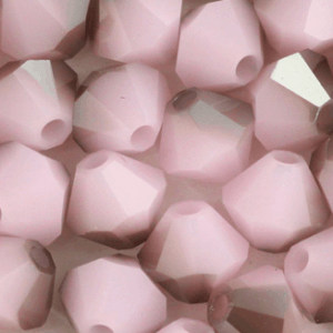 5328 - 4mm Swarovski Bicone Bead - Rose Alabaster Satin 5328 - 4mm Swarovski Bicone Bead - Rose Alabaster Satin