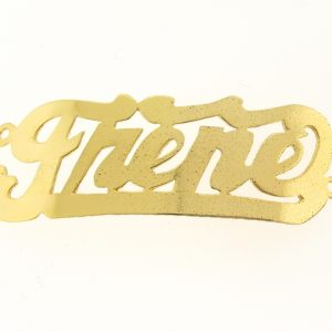# 9783 - 14K Gold Filled Name Plate For Bracelet - Jhene # 9783 - 14K Gold Filled Name Plate For Bracelet - Jhene