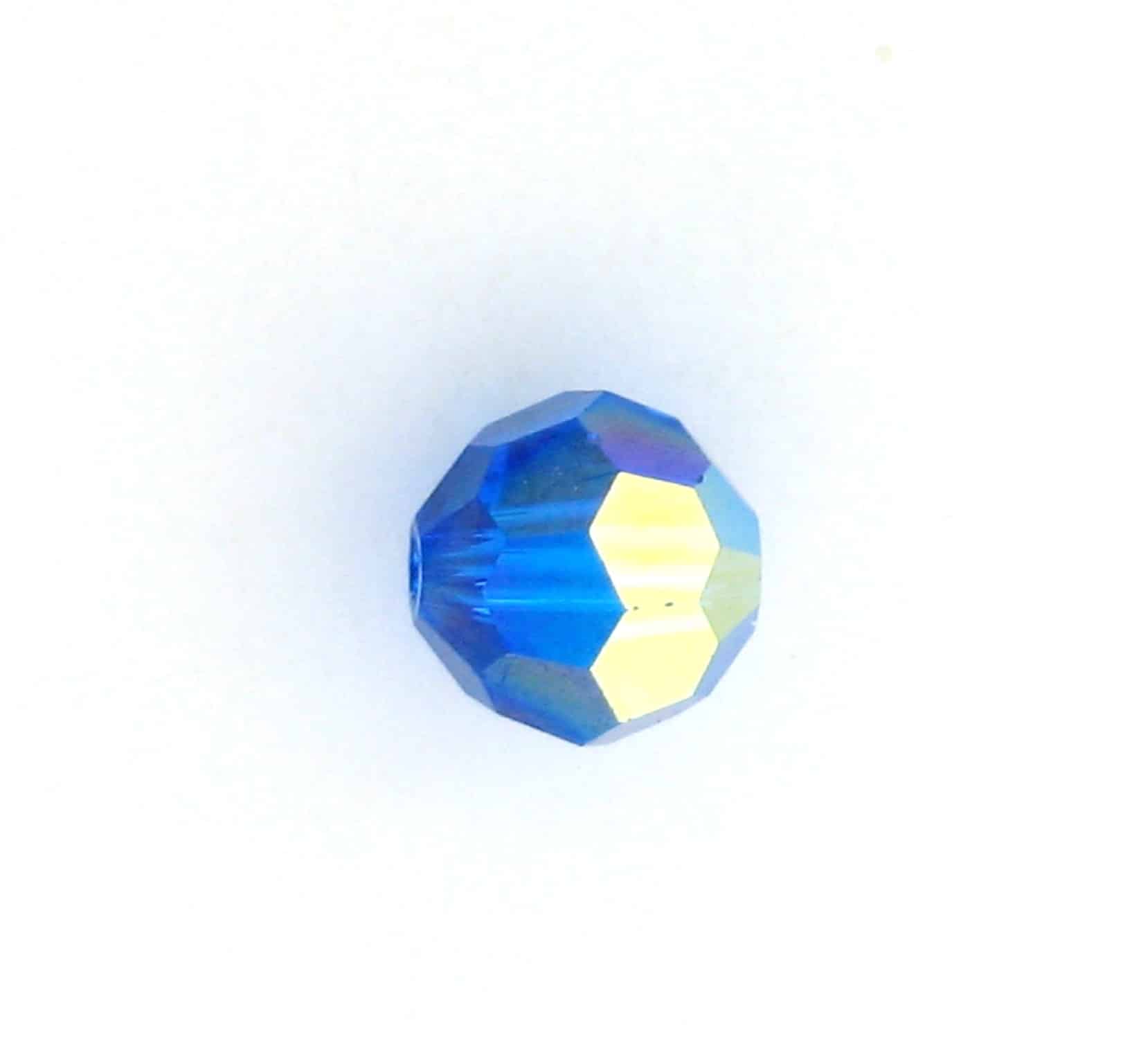 5000 - 4mm Swarovski Round Crystal - Capri Blue AB 5000 - 4mm Swarovski Round Crystal - Capri Blue AB