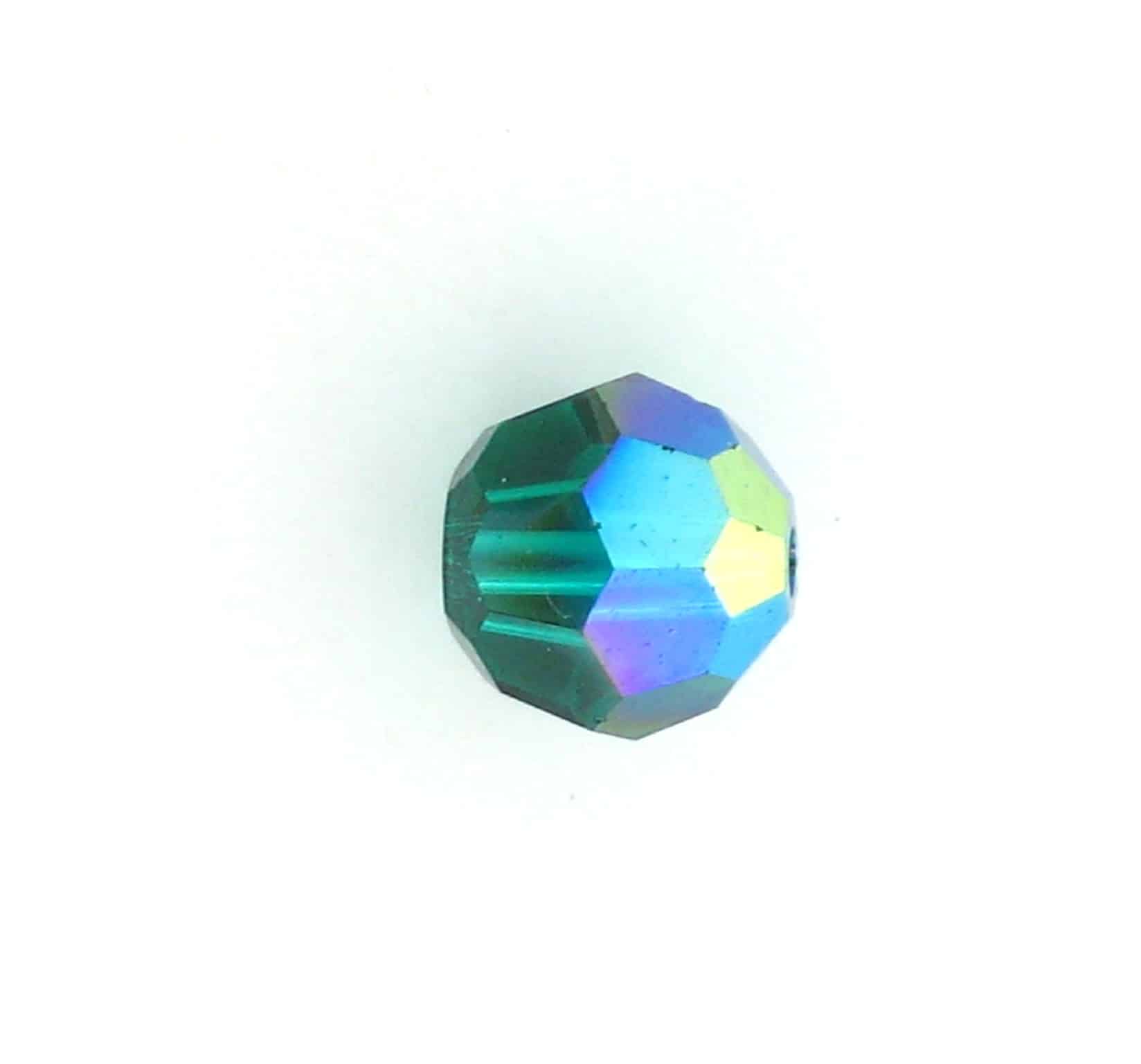 5000 - 4mm Swarovski Round Crystal - Emerald AB 5000 - 4mm Swarovski Round Crystal - Emerald AB