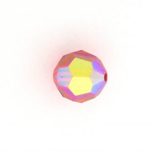 5000 - 4mm Swarovski Round Crystal - Light Siam AB 5000 - 4mm Swarovski Round Crystal - Light Siam AB