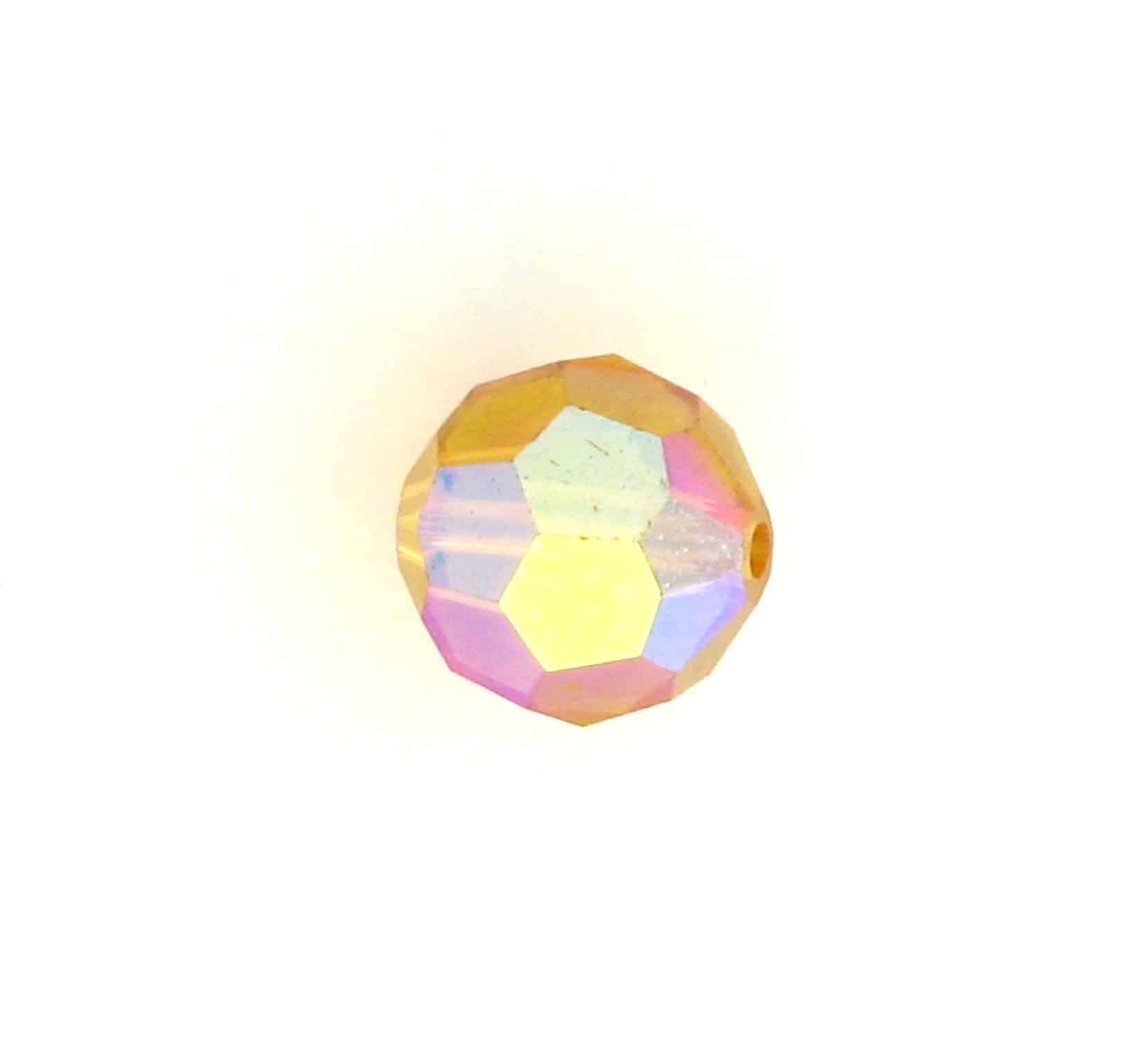 5000 - 4mm Swarovski Round Crystal - Topaz AB 5000 - 4mm Swarovski Round Crystal - Topaz AB