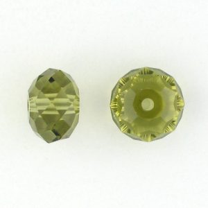 5040 - 6mm Swarovski Briolette Beads - Khaki 5040 - 6mm Swarovski Briolette Beads - Khaki
