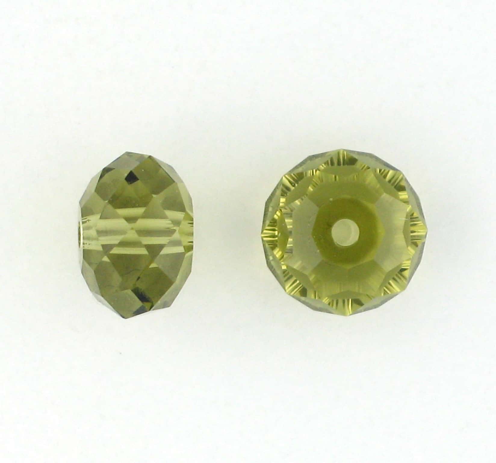 5040 - 6mm Swarovski Briolette Beads - Khaki 5040 - 6mm Swarovski Briolette Beads - Khaki