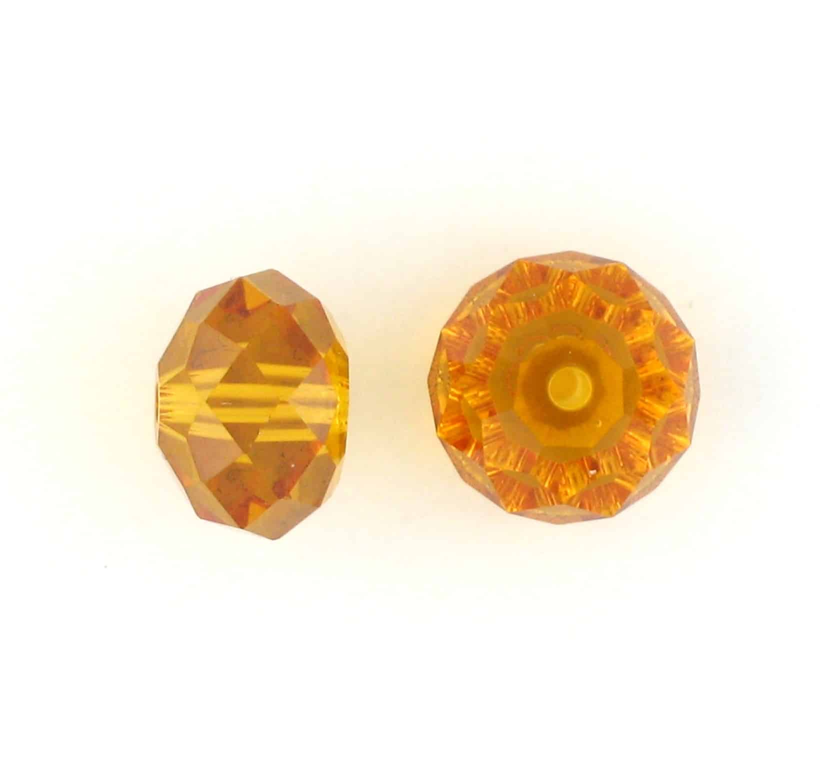 5040 - 8mm Swarovski Briolette Beads - Topaz 5040 - 8mm Swarovski Briolette Beads - Topaz