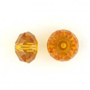 5040 - 6mm Swarovski Briolette Beads - Topaz 5040 - 6mm Swarovski Briolette Beads - Topaz
