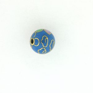 6018C - 18mm Round Cloisonne Bead - Light Blue 6018C - 18mm Round Cloisonne Bead - Light Blue