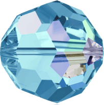 5000 - 6mm Swarovski Round Crystal Bead - Aquamarine AB 5000 - 6mm Swarovski Round Crystal Bead - Aquamarine AB