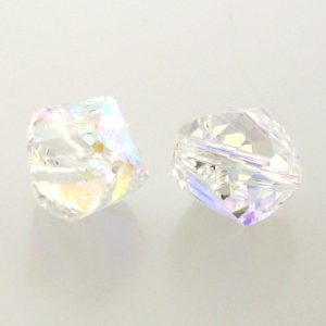 5020 - 8mm Swarovski Helix Beads - Crystal AB 5020 - 8mm Swarovski Helix Beads - Crystal AB