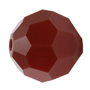 5000 - 6mm Swarovski Round Crystal Bead - Dark Red Coral 5000 - 6mm Swarovski Round Crystal Bead - Dark Red Coral