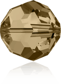 5000 - 6mm Swarovski Round Crystal Bead - Golden Shadow 5000 - 6mm Swarovski Round Crystal Bead - Golden Shadow