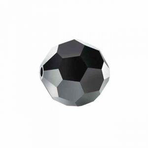 5000 - 4mm Swarovski Round Crystal - Jet Hematite 2X 5000 - 4mm Swarovski Round Crystal - Jet Hematite 2X