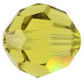 5000 - 6mm Swarovski Round Crystal Bead - Lime 5000 - 6mm Swarovski Round Crystal Bead - Lime