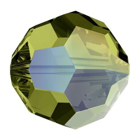 5000 - 6mm Swarovski Round Crystal Bead - Olivine AB 5000 - 6mm Swarovski Round Crystal Bead - Olivine AB