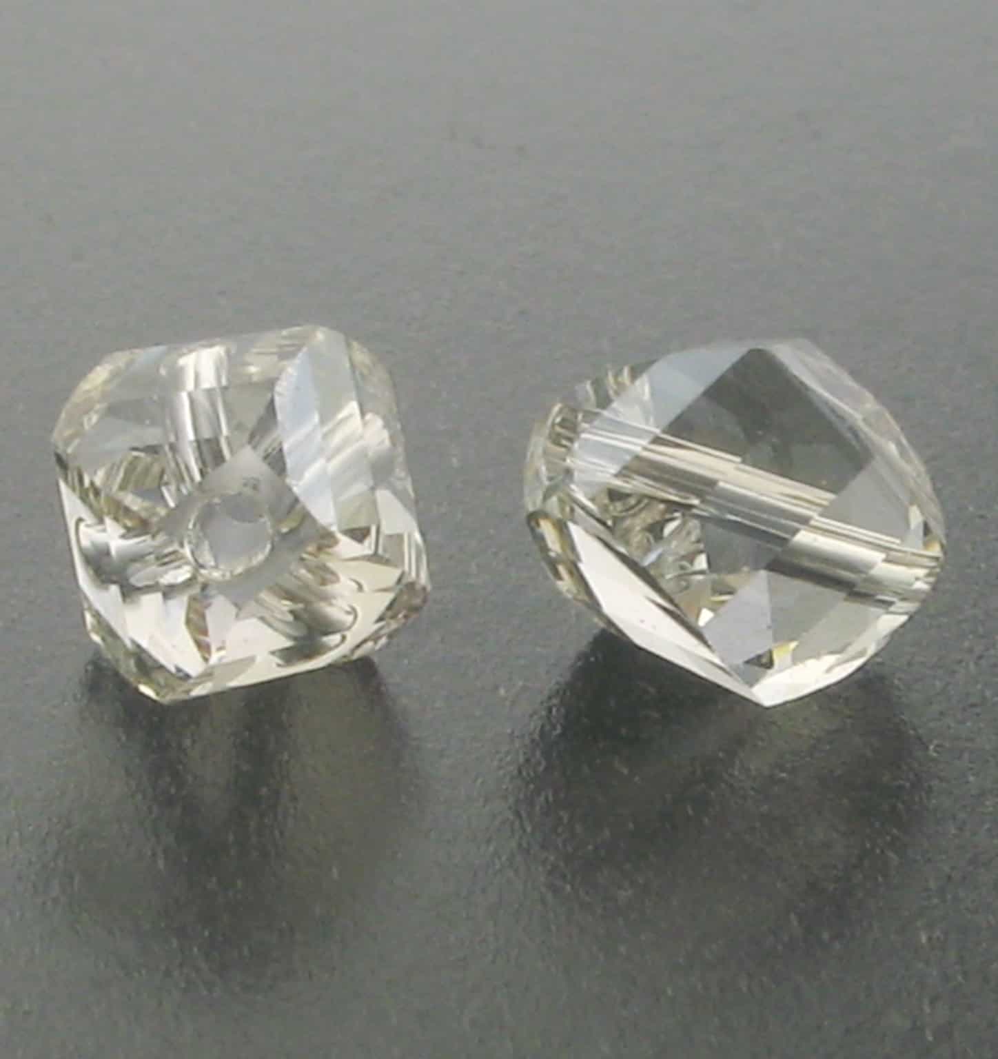 5020 - 10mm Swarovski Helix Beads - Silver Shade 5020 - 10mm Swarovski Helix Beads - Silver Shade