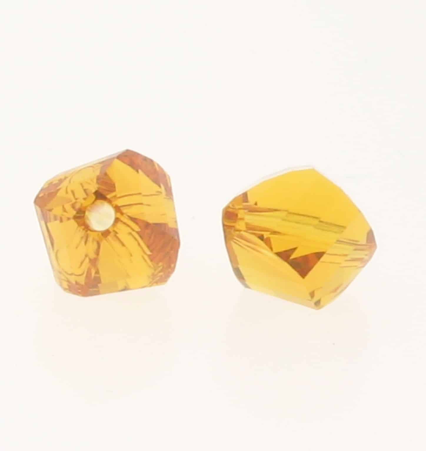 5020 - 6mm Swarovski Helix Beads - Topaz 5020 - 6mm Swarovski Helix Beads - Topaz