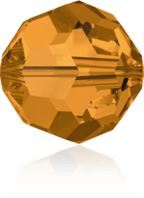 5000 - 6mm Swarovski Round Crystal Bead - Topaz 5000 - 6mm Swarovski Round Crystal Bead - Topaz
